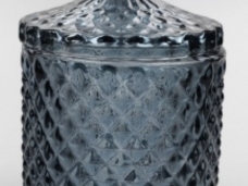 Black Tint Georgen Candle Glass